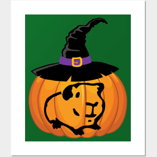 Guinea Pig Pumpkin Posters and Art